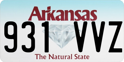 AR license plate 931VVZ