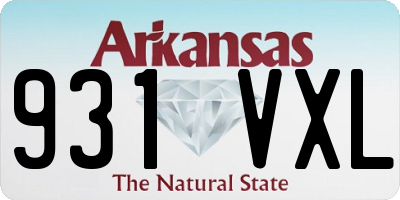 AR license plate 931VXL