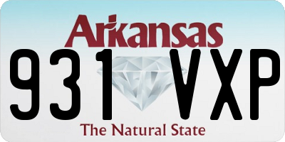 AR license plate 931VXP