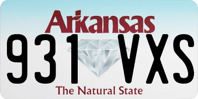 AR license plate 931VXS