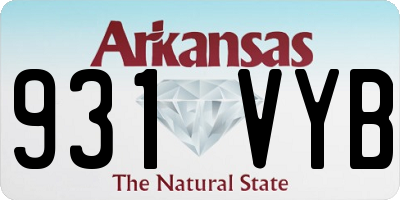 AR license plate 931VYB