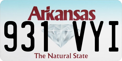 AR license plate 931VYI
