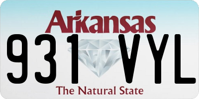 AR license plate 931VYL