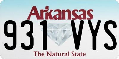 AR license plate 931VYS