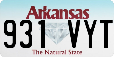 AR license plate 931VYT