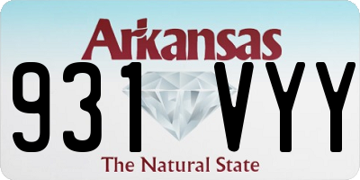 AR license plate 931VYY