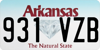 AR license plate 931VZB