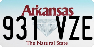AR license plate 931VZE