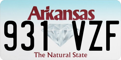 AR license plate 931VZF