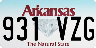 AR license plate 931VZG