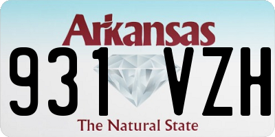 AR license plate 931VZH