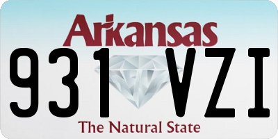 AR license plate 931VZI