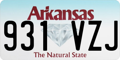 AR license plate 931VZJ