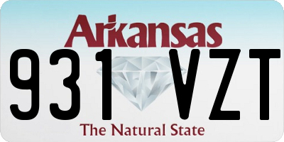AR license plate 931VZT