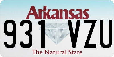 AR license plate 931VZU