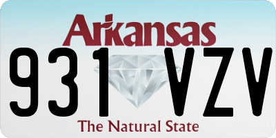 AR license plate 931VZV