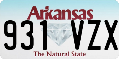 AR license plate 931VZX