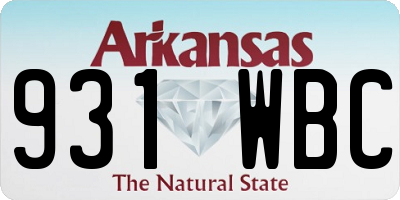AR license plate 931WBC