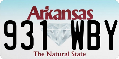 AR license plate 931WBY