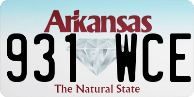 AR license plate 931WCE