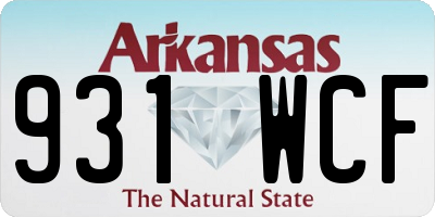 AR license plate 931WCF