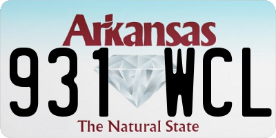 AR license plate 931WCL