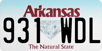 AR license plate 931WDL