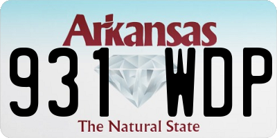 AR license plate 931WDP