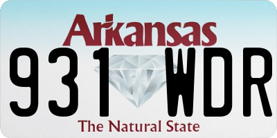 AR license plate 931WDR