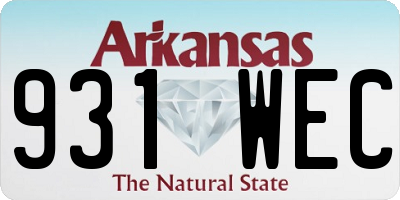 AR license plate 931WEC