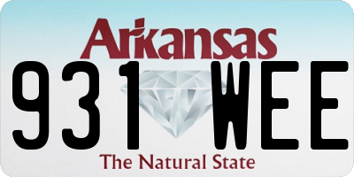 AR license plate 931WEE