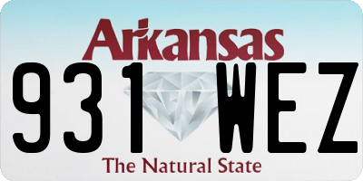 AR license plate 931WEZ