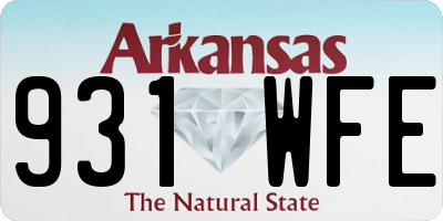 AR license plate 931WFE