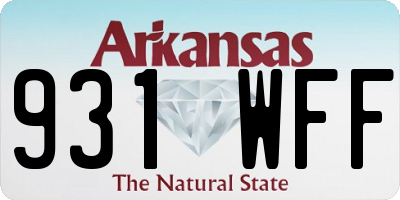 AR license plate 931WFF