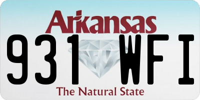 AR license plate 931WFI
