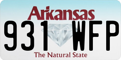 AR license plate 931WFP