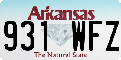 AR license plate 931WFZ