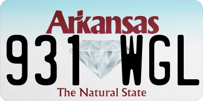AR license plate 931WGL
