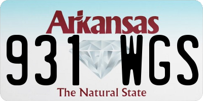 AR license plate 931WGS