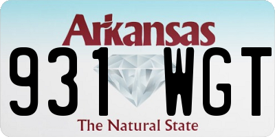 AR license plate 931WGT
