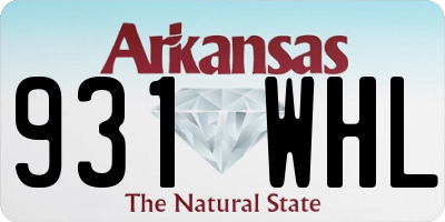 AR license plate 931WHL