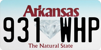 AR license plate 931WHP