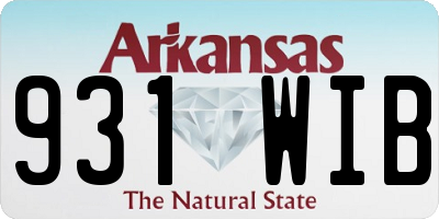 AR license plate 931WIB
