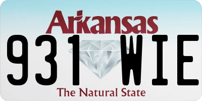 AR license plate 931WIE