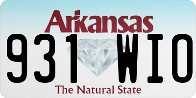 AR license plate 931WIO