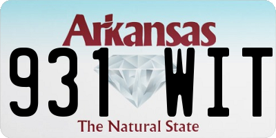 AR license plate 931WIT