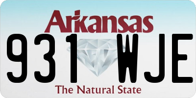 AR license plate 931WJE