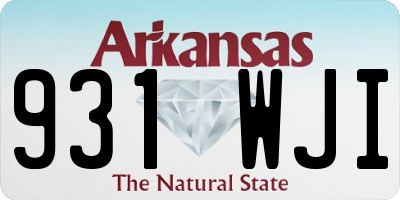 AR license plate 931WJI