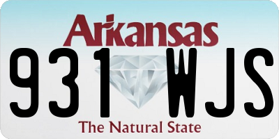 AR license plate 931WJS