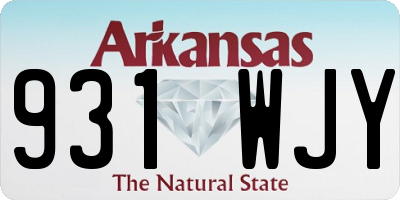 AR license plate 931WJY